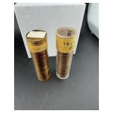 (times 2) Two Rolls Of 1964 P & D Pennies