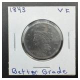 1843 Large Cent