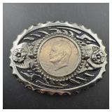 1972 Ike Dollar Belt Buckle