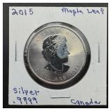 1 oz .999 Fine Canada Silver Round