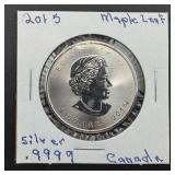1 oz .999 Fine Canada Silver Round