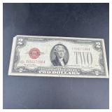 1928-G $2 Red Seal Dollar Note
