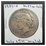1934-D Silver Peace Dollar