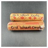(times 2) Two Rolls Of Old Wheat Pennies