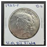 1925-P Silver Peace Dollar