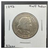 1892 Columbian Exposition Silver Half Dollar