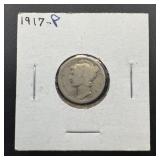 1917 Silver Mercury Dime