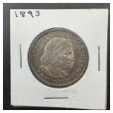 1893 Columbian Exposition Silver Half Dollar