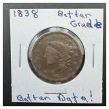 1838 Large Cent