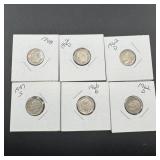 Mixed Date Silver Roosevelt Dimes