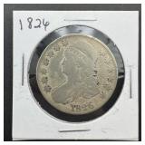 1826 Capped Bust Silver Half Dollar