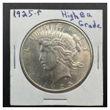 1925-P Silver Peace Dollar