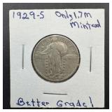 1929-s Standing Liberty Silver Quarter