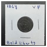 1864 Indian Head Cent