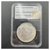 1887 Brilliant Uncirculated Original Bag Fragment