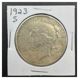 1923-S Silver Peace Dollar
