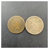 1863 and 1865 Indian Head Cents