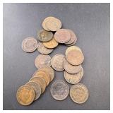 Bag with 25 Indian Head Cents