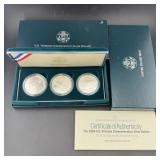 Three-Piece U.S. Veterans Commemorative Silver Dol