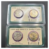 Two-Pack 1999 and 2001 Silver Dollar Set