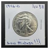 1946-D Silver Walking Liberty Half Dollar