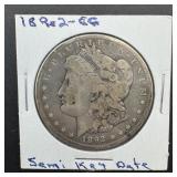 Key Date 1892-CC Morgan Silver Dollar