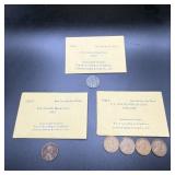 1919, 1934d, 1946-1949 Wheat Cent Pennies In
