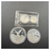 4 Piece Libertad Silver Set