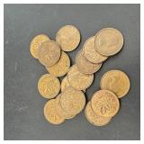 (17) Canadian Pennies (1950s-1960s)