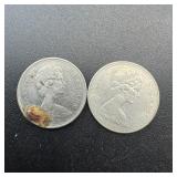 Canadian Silver Dimes - 1867-1967, 100th Annivers