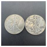 1942 Walking Liberty Silver Half Dollar
