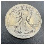 1920-d Walking Liberty Silver Half Dollar - Better