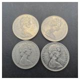 (4) Canadian Nickels (1966-1968)