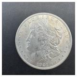 1921 Uncirculated Morgan Silver Dollar