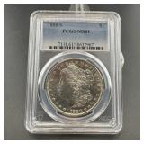 1880-s Pcgs Ms61 Morgan Silver Dollar