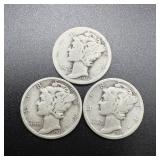 (2) 1936-s Silver Mercury Dimes