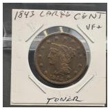 1843 Large Cent
