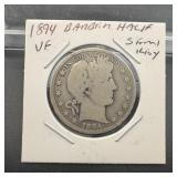 1849 Barber Silver Half Dollar