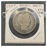 1915-d Barber Silver Half Dollar