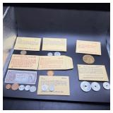Original Littleton Envelopes W/ Foreign Coins & C