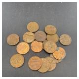 (17) Memorial Cent Pennies