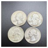 1958 & (3) 1964 Silver Quarters
