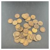 (28) Indian Head Pennies (Mixed Dates)
