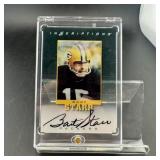 Bart Starr Autograph Score Card