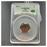 2017-s Cac Ms69 Licoln Cent Penny Shield Echanted