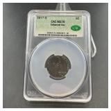 2017-s Cac Ms70 Jefferson Nickel Enchated Unc