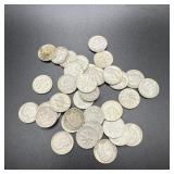 (35) 1962 Silver Roosevelt Dimes