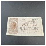 Italian Lira Banknote