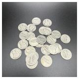 (23) 1918 Silver Mercury Dimes