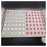 Roosevelt Dime Book (partial) - 42 Silver Dimes